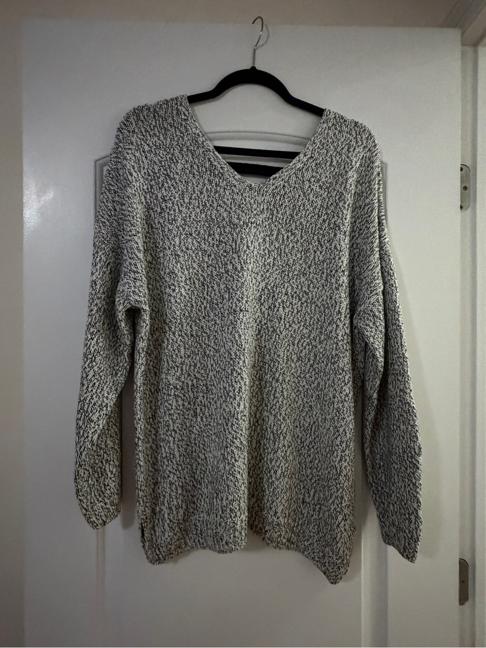 Cupcake Lightweight Sweater with back laced - Cream and Black